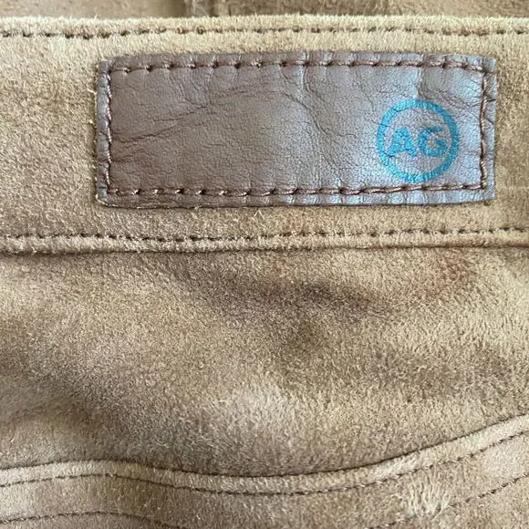 NWT AG Adriano Goldschmied The Legging Super Skinny Womens Size 24 Lamb Leather - Picture 6 of 8